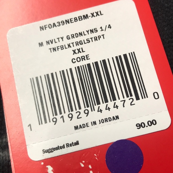 🆕 NORTH FACE Mens Black / Gray 1/4 Zip Sweatshirt - Picture 3 of 3